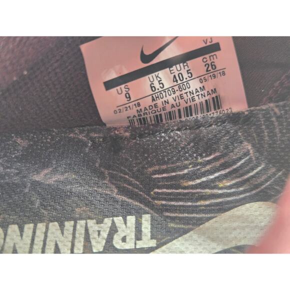 Nike Women's Free TR8 Print Burgundy Sail Training Shoes AH0709-600 Size 9 - Picture 8 of 8